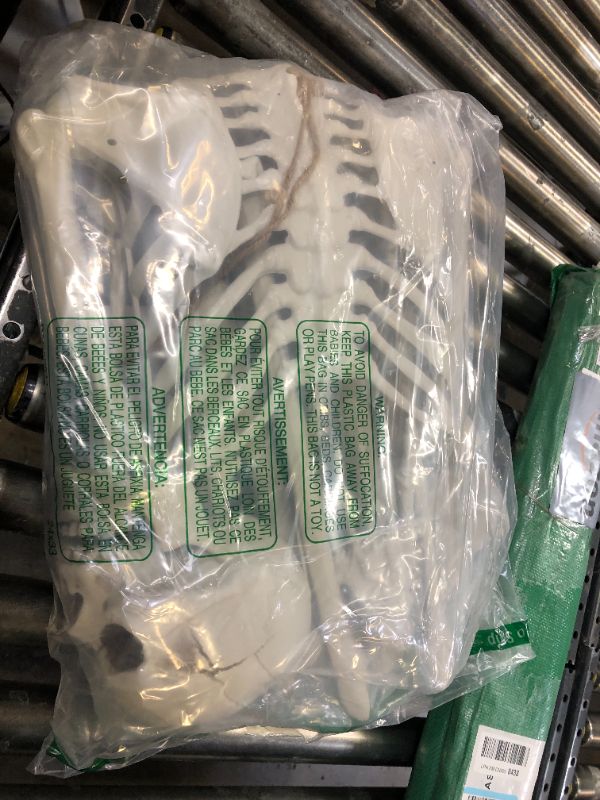 Photo 1 of 5.9Ft Halloween Skeleton Posable Skeleton Life Size Skeleton Plastic Full Body Human Skeleton for Halloween Decorations