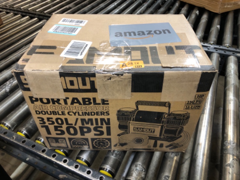 Photo 1 of SMAOUT 12V Air Compressor, Offroad Portable Inflator 12.3 CFM, Air Pump Max 150PSI for Heavy-Duty Tire, 4x4 Vehicle, SUV, RV