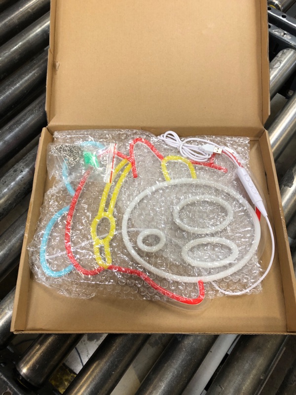 Photo 1 of Shy Guy Neon Sign?Led Lights Signs for Wall Decor, Adjustable Brightness Night Light Room Decor for Girl Boys Bedroom Birthday Halloween Christmas Gift