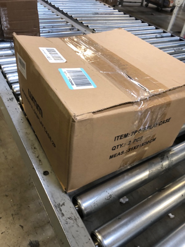 Photo 1 of Clear Display Case for Figures, Wall-Mounted Doll Storage Box, Adjustable Display Stand Clear Acrylic Display Box Suitable for Lego Collectibles Action Figures Pop Mart (2pack)