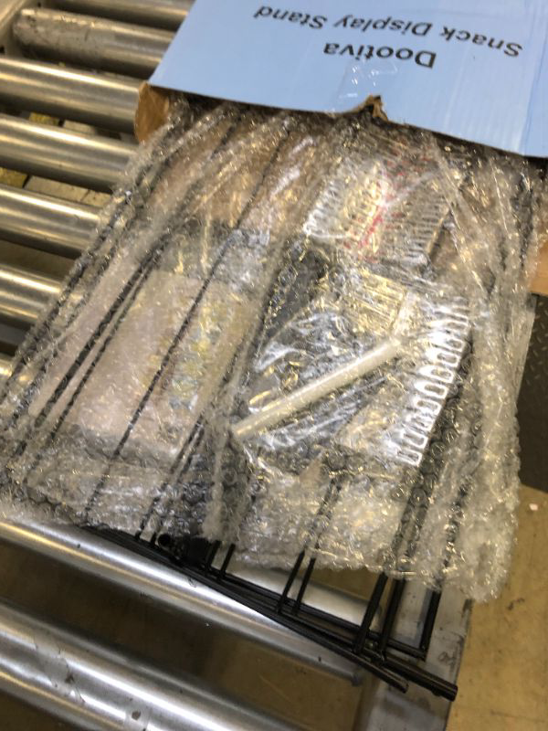 Photo 1 of dootiva Potato Chip Rack - Chip Display Rack for Bagged Snack - Concession Stand Supplies for Store Display - Metal Snack Display Stand with 60 Clips on Party and Retail for Chip?Candy?Cookie