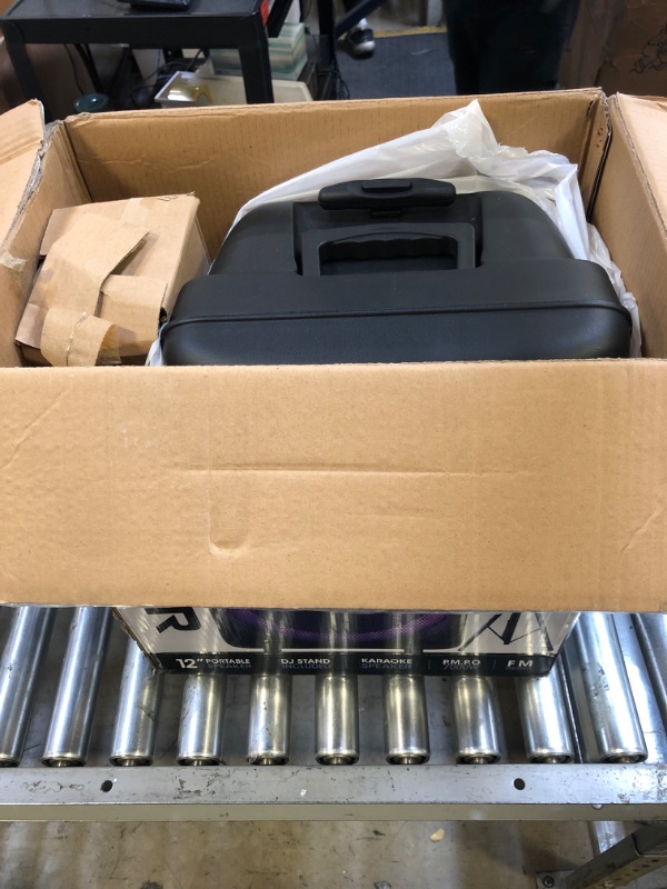 Photo 1 of Max Power DJ Speaker - MPD1223-ROAR Portable Sound System -Bluetooth Multi LED Light Speaker Set Perfect for Indoor and Outdoor - PA Speaker System with Remote, Microphone and Speaker Stand
