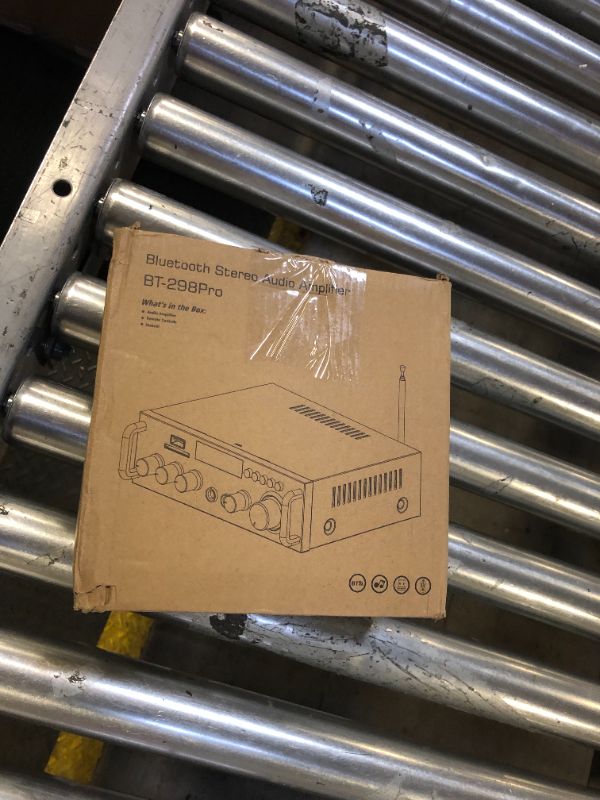 Photo 1 of Suacopzar 298Pro Home Audio Amplifier, Max 400Wx2 RMS 50Wx2 Bluetooth 5.0 Wireless Power Amplifier, 2.0 CH HiFi Sound Audio System Home Stereo Receiver, MIC in w/Echo, Bass & Treble w/USB/RCA/FM