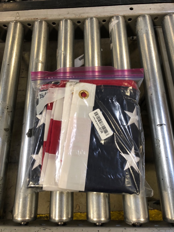 Photo 2 of American Flags for Outside 3x5, Heavy Duty American Flag with Embroidered Stars, Thicken Nylon US Flag with Sewn Stripes Brass Grommets US Flags 3x5 Outdoor Made in USA High Wind All Weather Flags