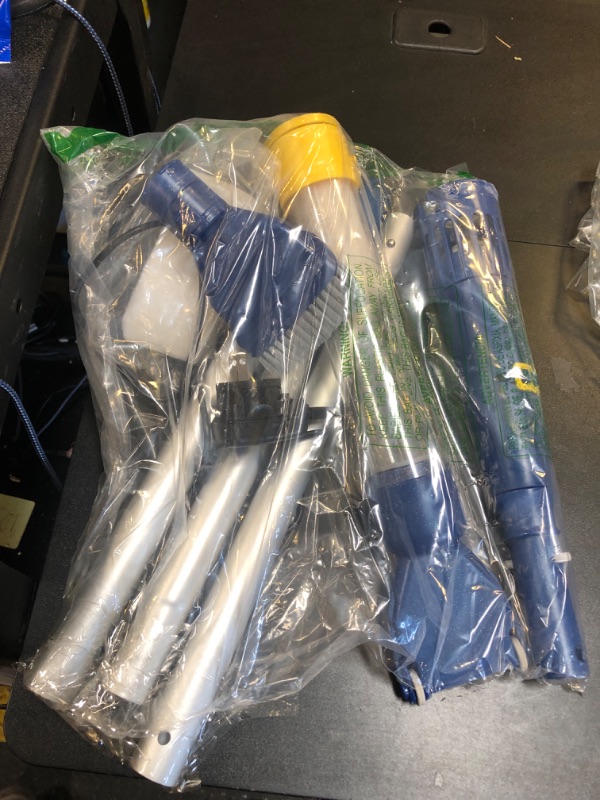 Photo 1 of PoolGuard Cordless Pool Vacuum with Extension Pool Pole,Handheld Vacuum Cleaner for Above Ground Pool,Spa, Hot Tub,Pond and Small Pool