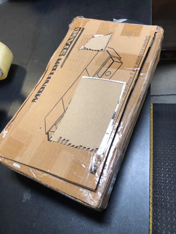 Photo 1 of WESTREE Dual Monitor Stand Riser with Two Drawers, Extra Large Storage Monitor Stand for 2 Monitors, Desktop Oraganizer Stand for Computer,Laptop,Screen,Printer,TV