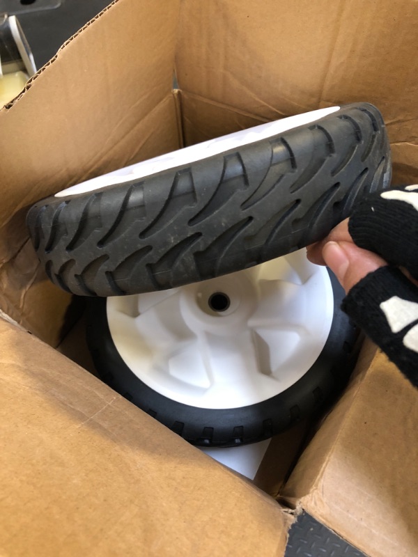 Photo 2 of 115-4695 Lawn Mower Rear Wheels Replaces Toro 115-4695 138-3216 - Drive Wheel Plastic Gear Assebmly 8" Compatible with 20332 20333 20334 22" Recycler Push Lawn Mower - 2 Pack