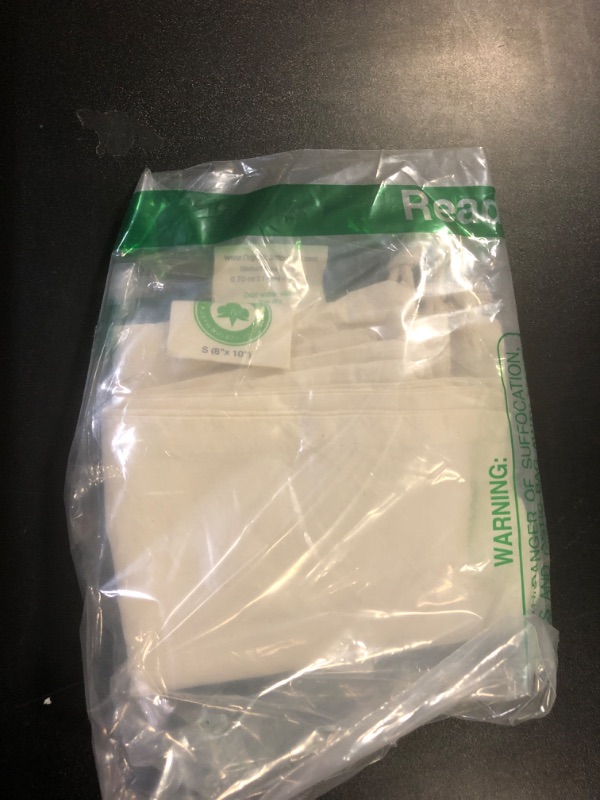 Photo 1 of Reusable grocery bags for produce - Reusable Produce Bags Small - Small muslin bags for Brewing - Organic Cotton with Drawstring - Small Organic Tea Bag - Set of 3 (3, Small - 8"x10")