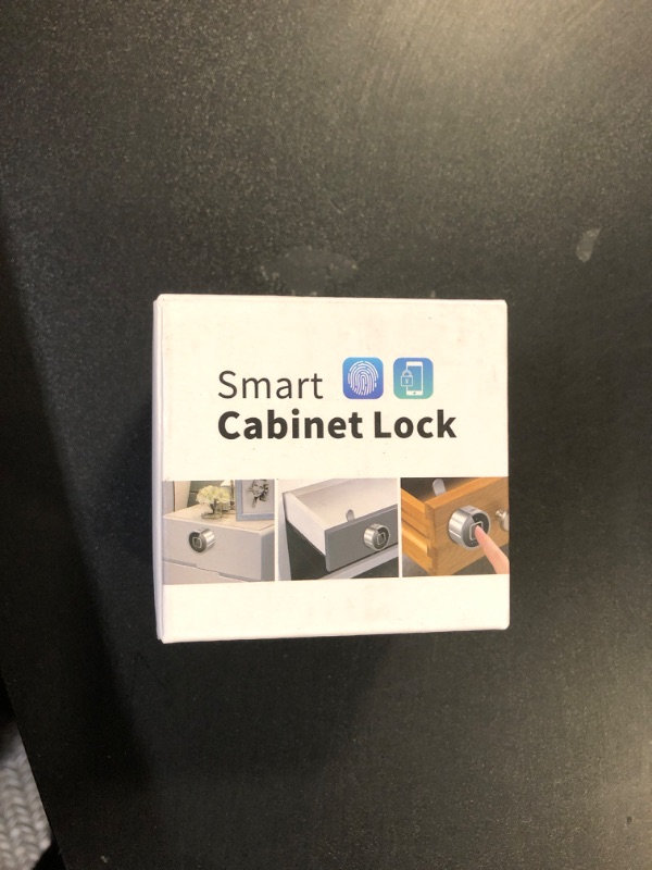 Photo 1 of eLinkSmart Fingerprint Cabinet Lock, Child Safety Baby Proofing Biometric Keyless Bluetooth Electronic Smart Drawer Lock for Furniture Liquor Locker Pantry Cupboard - 0.87"