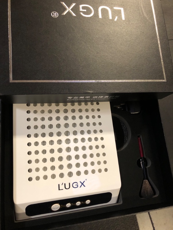 Photo 1 of L'UGX Rechargeable Nail Dust Collector with 2 Reusable Filters, Professional 70W Nail Extractor Vacuum Acrylic Nail Dust Cleaner, Perfect for Home Salon Use, Low Noise