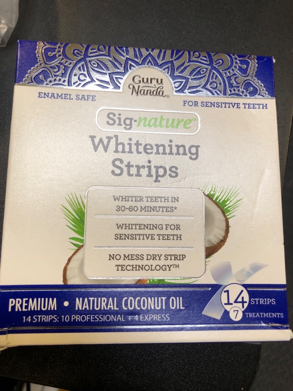 Photo 1 of Coconut Oil Teeth Whitening Strips 14 Strips 