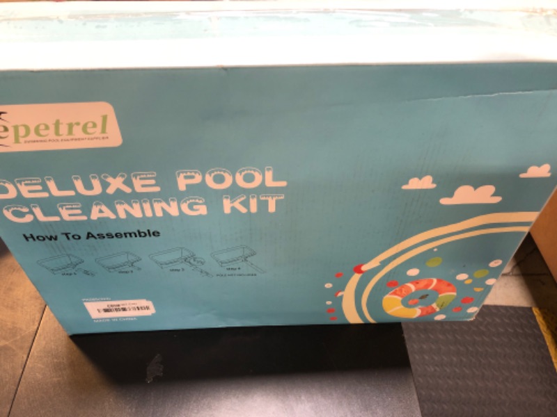 Photo 2 of Sepetrel Deluxe Swimming Pool Cleaning Kit Including 2 Brush Heads, 2 Pool Skimmer Nets(NO Pole)