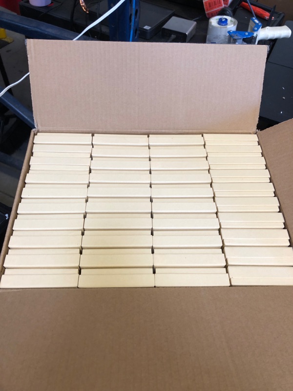 Photo 1 of batifine Cardboard Jewelry Gift Boxes, 80 Pack 3.5x3.5x1 Inch, Bulk Cotton Filled Small Jewelry Boxes with Lids for Necklace Ring Bracelet Earring Display Box (Brown)
