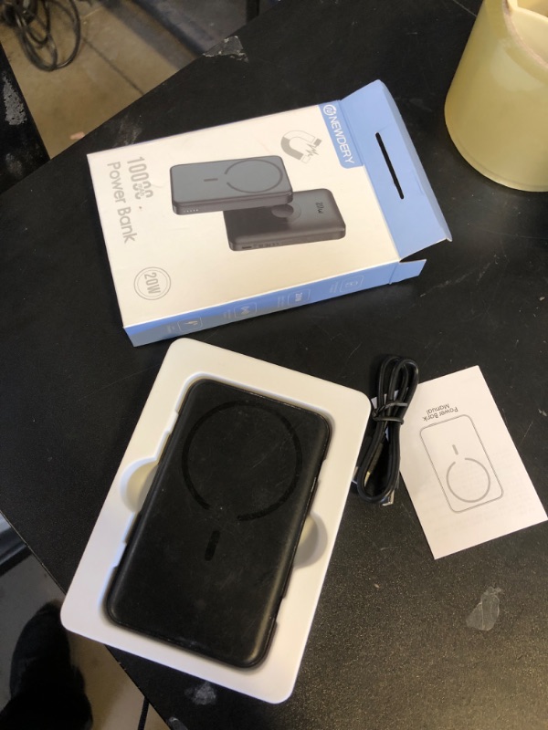 Photo 1 of NEWDERY for Magsafe Battery Pack, 4 in 1 Wireless Portable Charger for Apple Watch, 10000mAh Magnetic Power Bank with 20W USB C Fast Charging for iPhone 16 Pro Max/15/14/iWatch/Airpods/Galaxy Phones