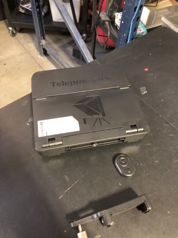 Photo 1 of LENSGO TC7S Portable Teleprompter for Phone, Mini Teleprompter with Remote Control Compatible with iPhone & Android for Online Teaching Vlog Live Streaming Interview, Fold in One Sec