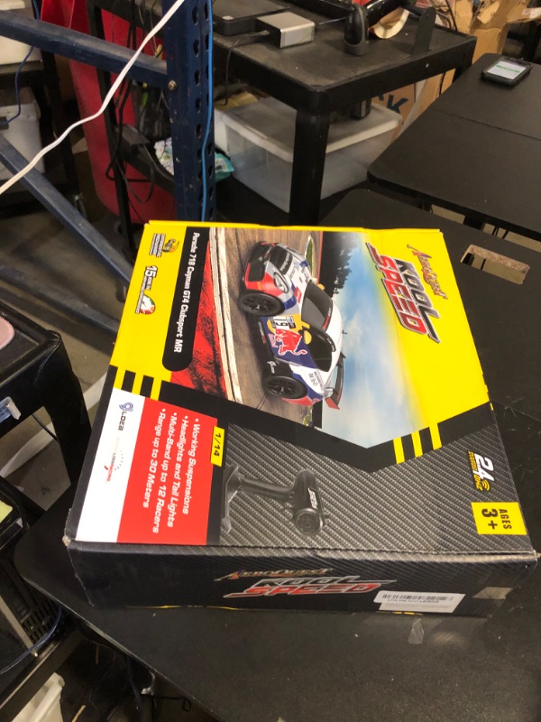 Photo 1 of AEROQUEST Porsche Remote Control Car, Officially Licensed Porsche 718 Cayman GT4 Toy Car 1:14 Red Bull Porsche RC Car Birthday Gift for Boys,Girls,Teens and Adults