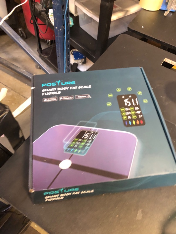 Photo 1 of Body Fat Scale, Posture Extra Large Display Digital Bathroom Wireless Weight Scale Composition Analyzer with Heart Rate Heart Index & Body Shape Index with Free APP 400Lb Black