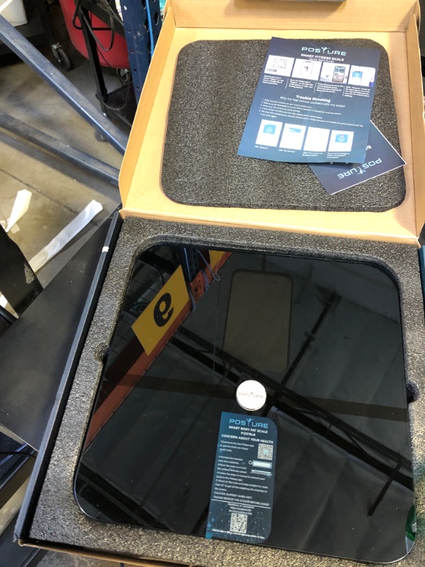 Photo 1 of Body Fat Scale, Posture Extra Large Display Digital Bathroom Wireless Weight Scale Composition Analyzer with Heart Rate Heart Index & Body Shape Index with Free APP 400Lb Black