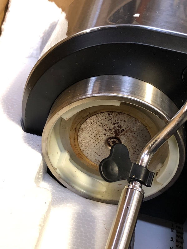 Photo 1 of amzchef Espresso Machine with 20 Bar, Professional Espresso Maker with Milk Cream/Steam Stick, Compact Stainless Steel Coffee Machines, 34oz Household Detachable Water tank, Gift for Dad or Mom (USED, DIRTY)