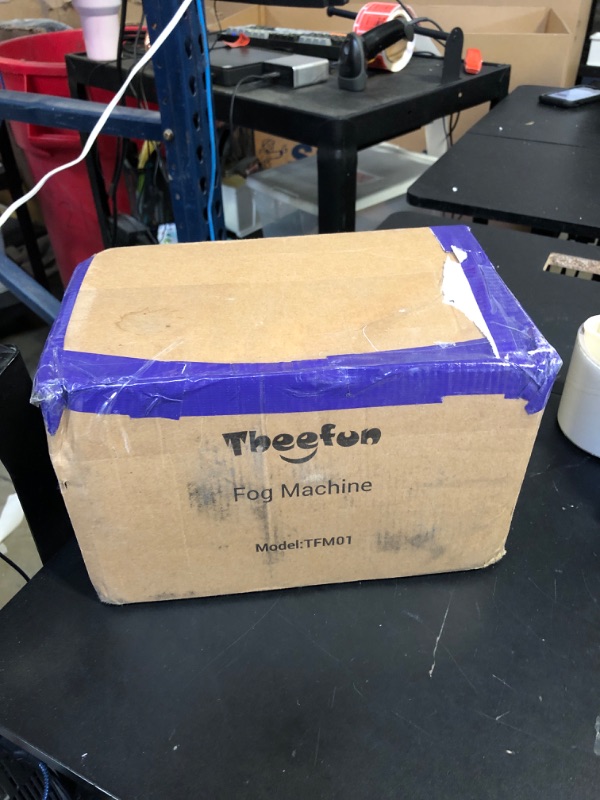 Photo 1 of Theefun Fog Machine 2000CFM Smoke Machine with Wired and Wirelss Remote Control 400W Halloween Fog Machine with Handle for Christmas Wedding Party and Stage Effect