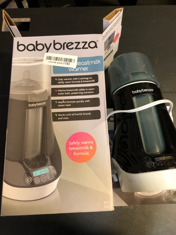 Photo 2 of Baby Brezza Electric Baby Bottle Warmer, Breastmilk Warmer + Defroster - Only Brand with Different Temperatures for Breastmilk + Formula - Universal Fit for All Baby Bottle Sizes + Breastmilk Bags