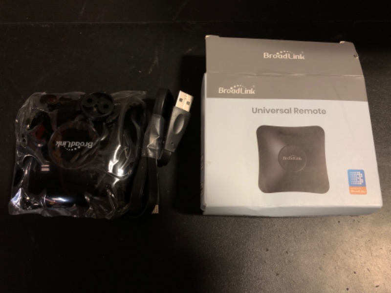 Photo 1 of Broadlink RM4 pro IR RF WiFi Universal Remote Smart Home Automation Compatible with Alexa and Google Home