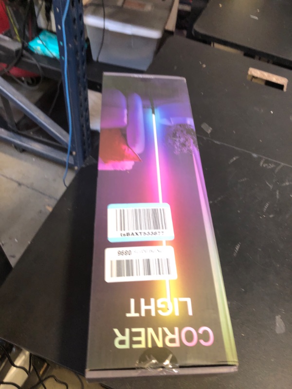 Photo 1 of Corner Floor Lamp,60” Smart RGB LED Corner Lamp with App and Remote Control, Color Changing Ambience Light with Music Sync, Easy to Install, Led Floor Lamp for Living Room Bedroom Gaming Room