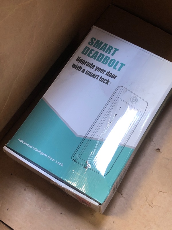 Photo 1 of HARFO Fingerprint Door Lock, Keyless Entry Door Lock with Handles, Smart Door Lock, Front Door Lock Handle Sets, Electronic Keypad Deadbolt (Black)