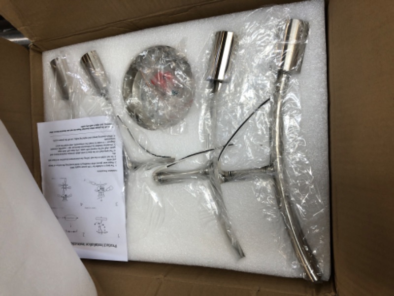 Photo 1 of Semi Flush Mount Ceiling Light Fixture, Modern Sputnik Chandelier Light Fixtures, Industrial Kitchen Light Fixtures Ceiling Mount, 4-Light Dining Room Light Fixture for Bedroom (Brushed Nickel)