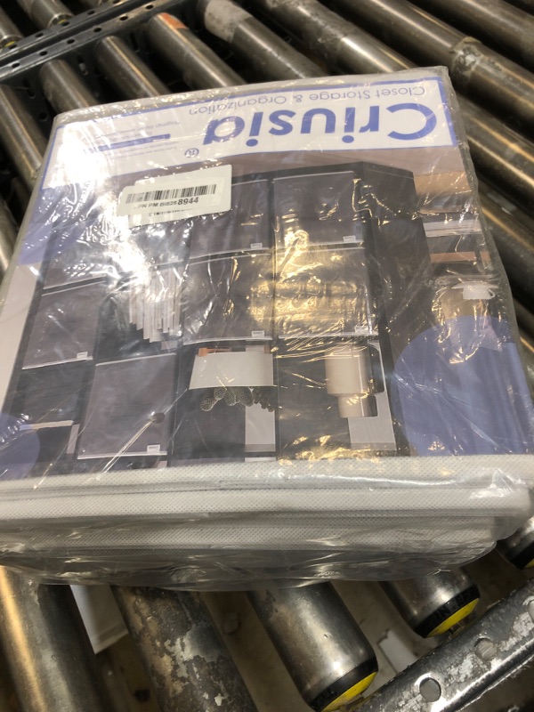 Photo 1 of Criusia Storage Cubes, 11 Inch Cube Storage Bins for Shelves (10 Pack), Fabric Collapsible Storage Bins with Dual Handles, Foldable Cube Baskets for Clothes, Closet Organizers and Storage Box (Grey)