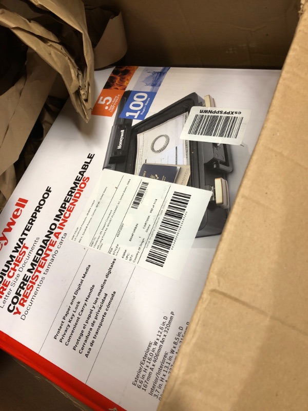 Photo 1 of HONEYWELL .48 CU FT LARGE Security Box with Key Lock