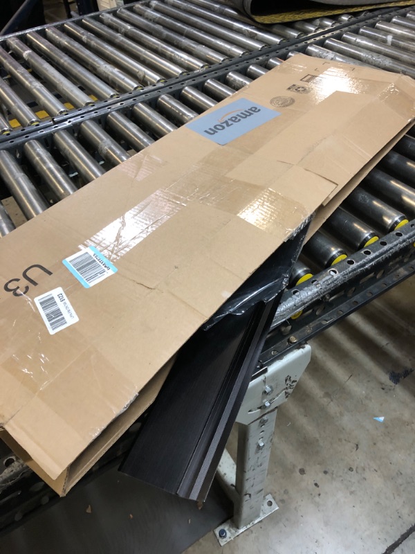 Photo 1 of Gaahing Aluminum Floor Transition Threshold Strip, Bridge The Height Gap Between 0.3 to 1.6 inches for Doorway Ramp (35.4in x 3.9in, Matte Black)