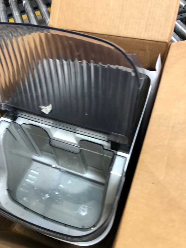 Photo 1 of Nugget Ice Maker Countertop, Portable Crushed Pellet Ice Machine, Soft Pebble Ice Cubes in 6 Mins, 35Lbs/24H, Self Cleaning Sonic Ice Makers with One-Click Operation for Home Bar Camping RV