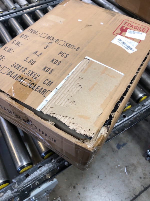 Photo 1 of Amllas 8 Pack Shoe Boxes Black Plastic Stackable, Large Shoe Storage Organizer,Drop Side Front Shoe Containers for Entryway,Sneaker Storage Fit up to US Size 13 for Men/Women(13’’x 10.6”x 8.3”)