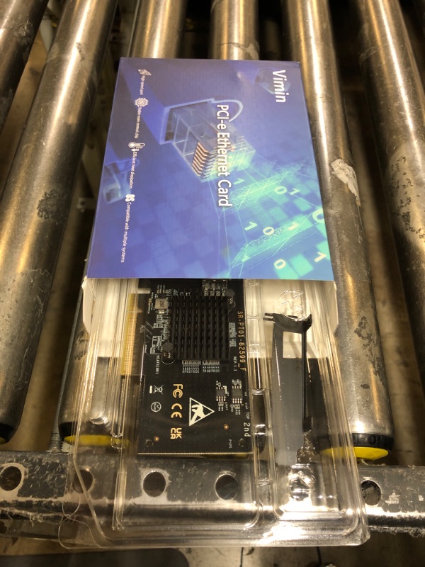 Photo 1 of 10Gb SFP PCIe Network Card with Intel 82599(X520-DA1) Controller, VIMIN 10G Ethernet Adapter NIC with Single 10Gbps SFP+ Port, Compatible Express PCIe X8 & X16, Support Windows 7/8/10/11/Linux/VMware