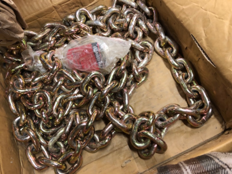 Photo 1 of GPOAS 13000LBS Ratchet Chain Binder 1/2-5/8 Inch, 2 Pack Load Binders 13000 LBS Working Load Limit, Breaking Strength 46000 LBS Capacity, Heavy Duty Ratchet Boomer to A Truck Or Flatbed Trailer