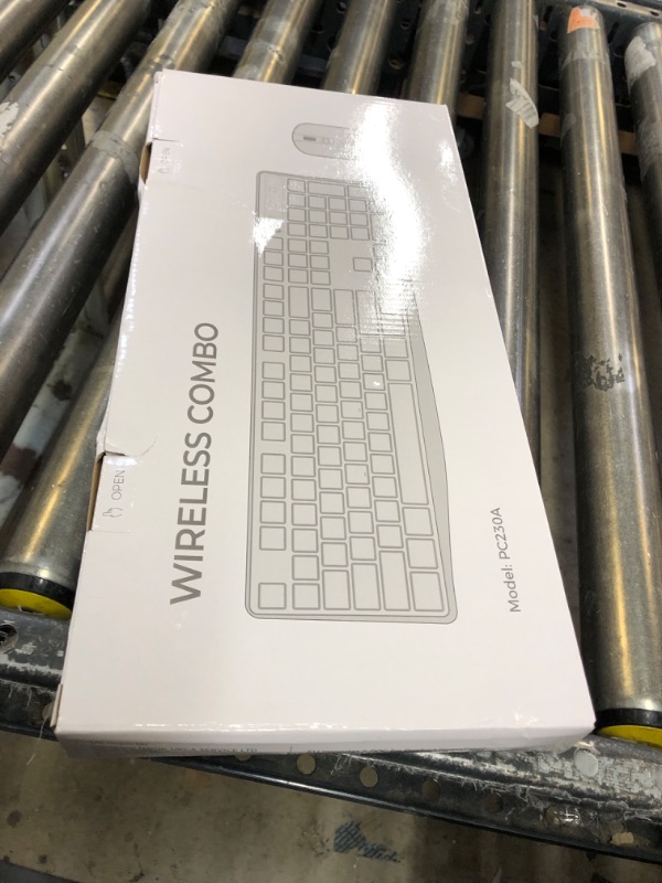 Photo 1 of Wireless Keyboard and Mouse Combo, Lovaky 2.4G Full-Sized Ergonomic Keyboard Mouse, 3 DPI Adjustable Cordless USB Keyboard and Mouse, Quiet Click for Computer/Laptop/Windows/Mac (1 Pack, Black)