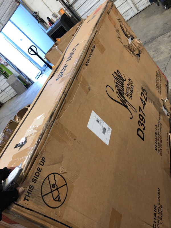 Photo 1 of Signature Design by Ashley Rokane 20" Dining Room Table Set with 6 Upholstered Chairs