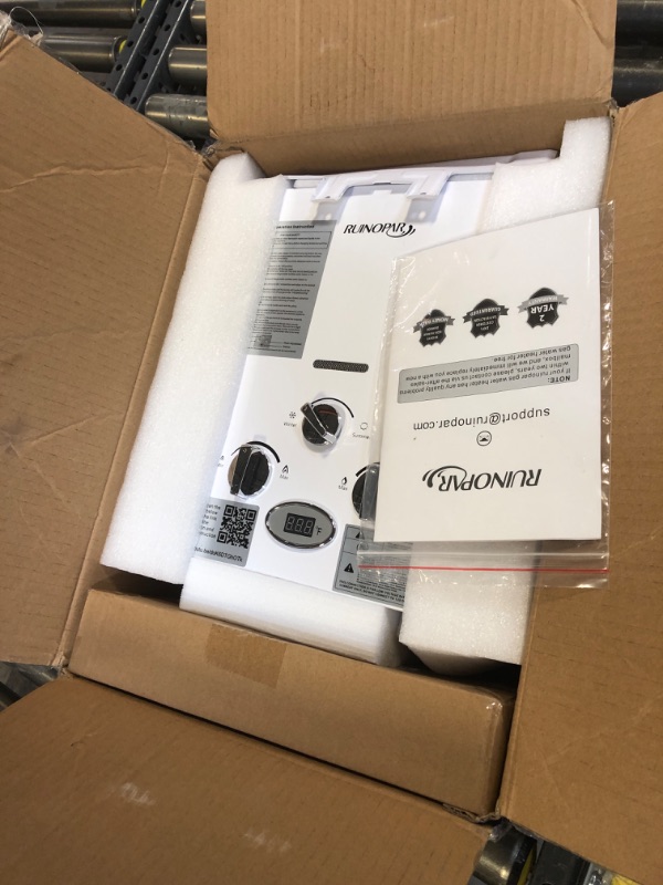 Photo 1 of Portable Water Heater Propane Tankless - 6L 1.58GPM RV on demand Hot Gas Outdoor Digital Display Water Heater for Camping,Boat,Cabins