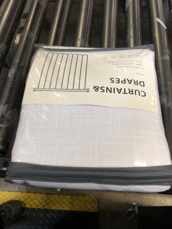 Photo 1 of INOVADAY Linen Curtains 84 Inches Long for Living Room Bedroom, Back Tab Sheer Curtains 84 Inch Length 2 Panels Set, Light Filtering Farmhouse Curtains & Drapes Cream Colored Beige White W50xL84