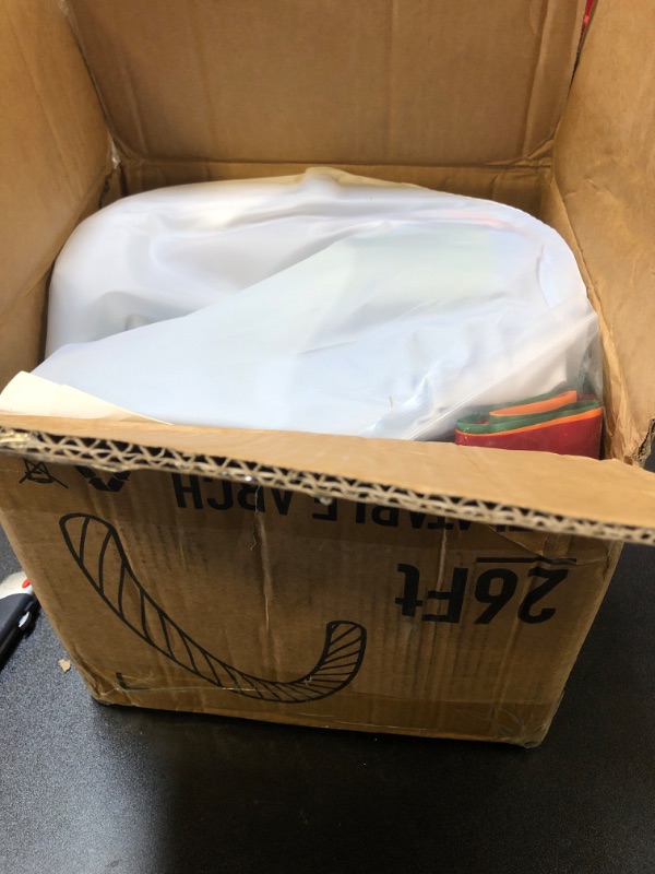 Photo 1 of OZIS 26Ft Inflatable Arch - Rainbow Inflatable Arch with Built in 150W Blower for Birthdays, Parties, and Garden Decor | Inflatable Archway for Outdoor Events and Commerce Advertising