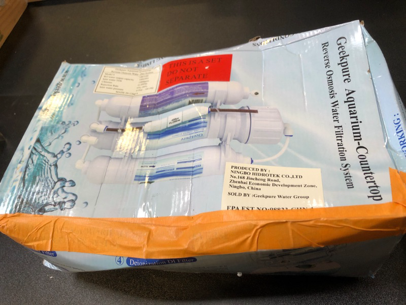 Photo 1 of Geekpure 3 Stage Portable Aquarium Reverse Osmosis RO Drinking Water Filter System-100 GPD