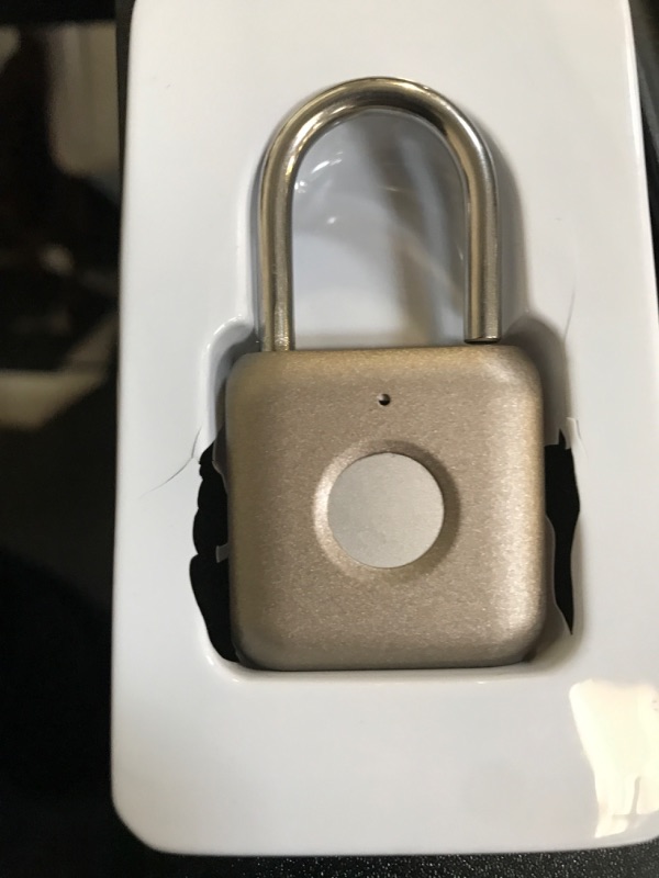 Photo 1 of Pothunder Fingerprint Padlock, Fingerprint Lock with APP, Padlock with Keyless Biometric, Smart Padlock Waterproof Suitable for Gym, Locker, Gates, Fence and Storage