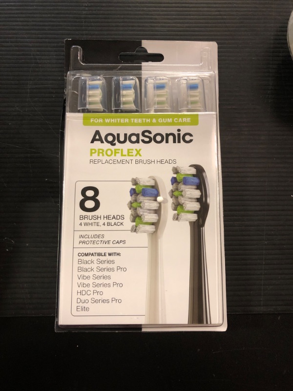 Photo 2 of Aquasonic Duo Pro 8-Pack Replacement Brush Heads - Upgraded ProFlex Brush Heads