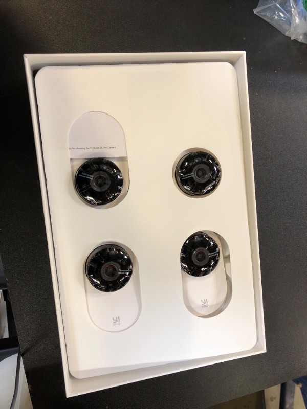 Photo 1 of YI Pro 2K 4PC Home Security Camera, 2.4Ghz Indoor IP Camera with Person, Vehicle, Animal Detection, Phone App for Baby, Pet, Dog Monitoring, Works with Alexa and Google Assistant