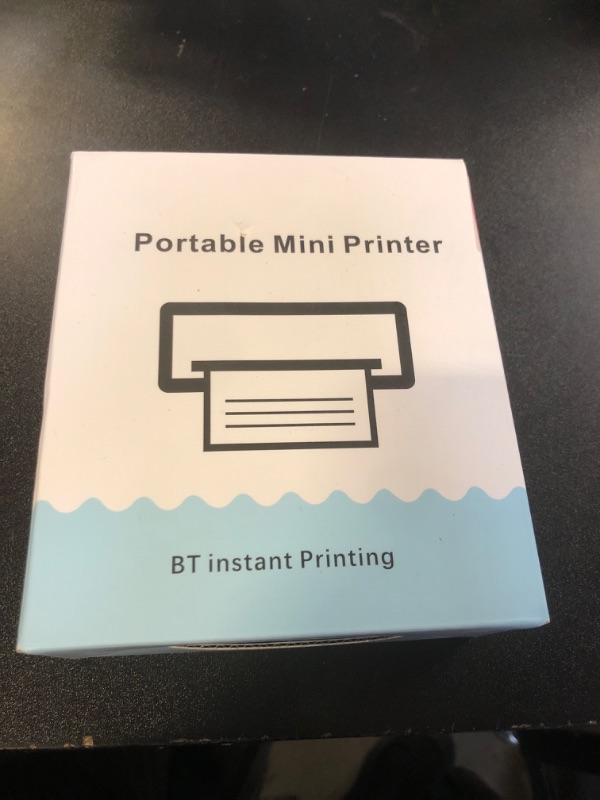 Photo 1 of HuiJuKeJi Inkless Sticker Printer for iOS&Android Print Pod Mini Thermal Printer with 10 Rolls Thermal Paper,Color Pen,Bluetooth Pocket Portable Receipt Printer for Photo Journal Notes Memo-Black