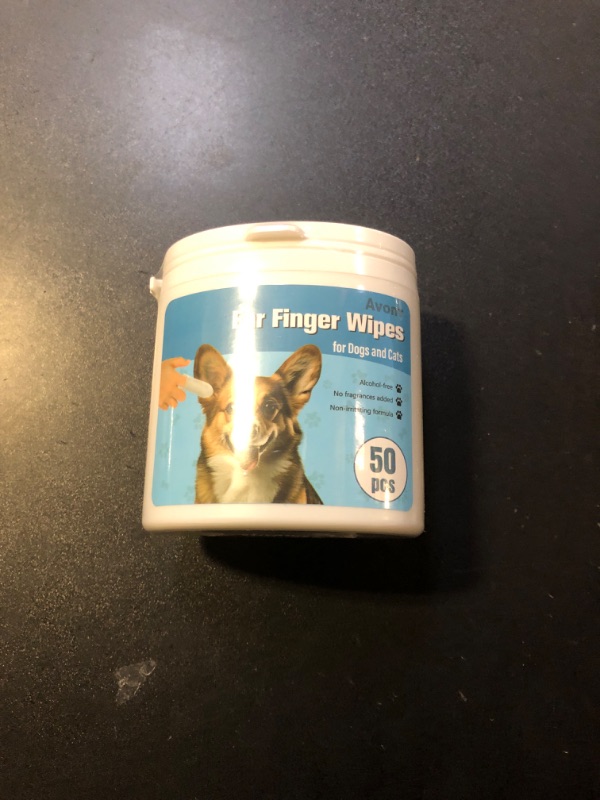 Photo 1 of Avont 1 Pack Dog Ear Cleaner Wipes, Gentle Ear Relief Cleaning Finger Sheath for Cats Pets, 50 Disposable Pieces