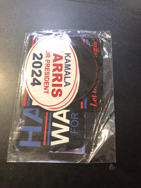 Photo 2 of 10 Packs Kamala Harris for President Bumper Sticker,Harris Walz 2024 Decal Stickers,Kamala Harris Walz Presidential Election Campaign Merchandise for Laptop Window Car We are Not Going Back