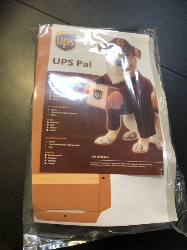 Photo 2 of California Costumes UPS Dog Costume - M