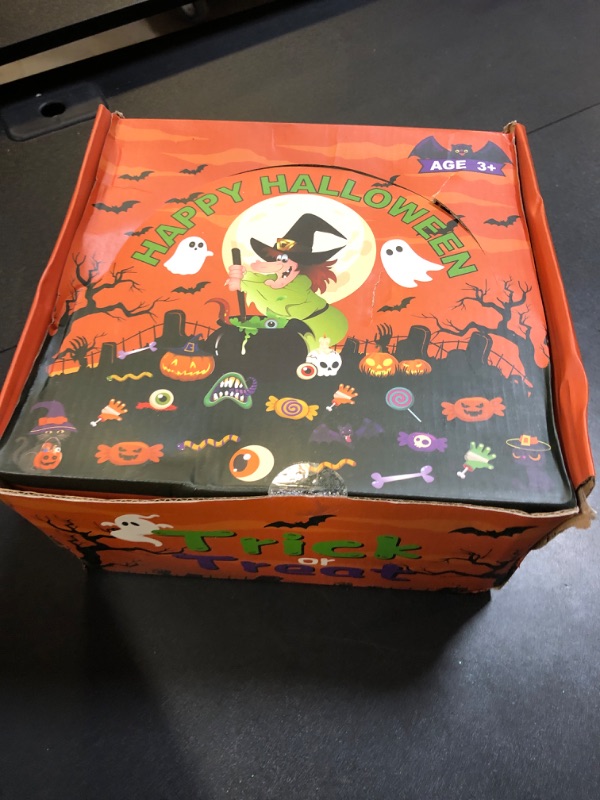 Photo 2 of 144 PCS Halloween Party Favors For Kids, 18 Pack Prefilled Halloween Pumpkins bucket with Toys Halloween Toys Bulk for Halloween Party School Classroom Prizes Rewards Trick or Treats Gifts